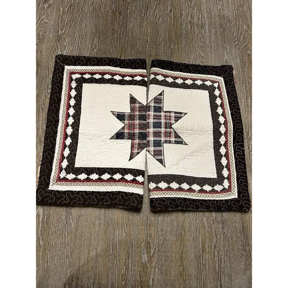 Ruff Hewn Farmhouse Pair Quilted Patchwork Pillow Shams